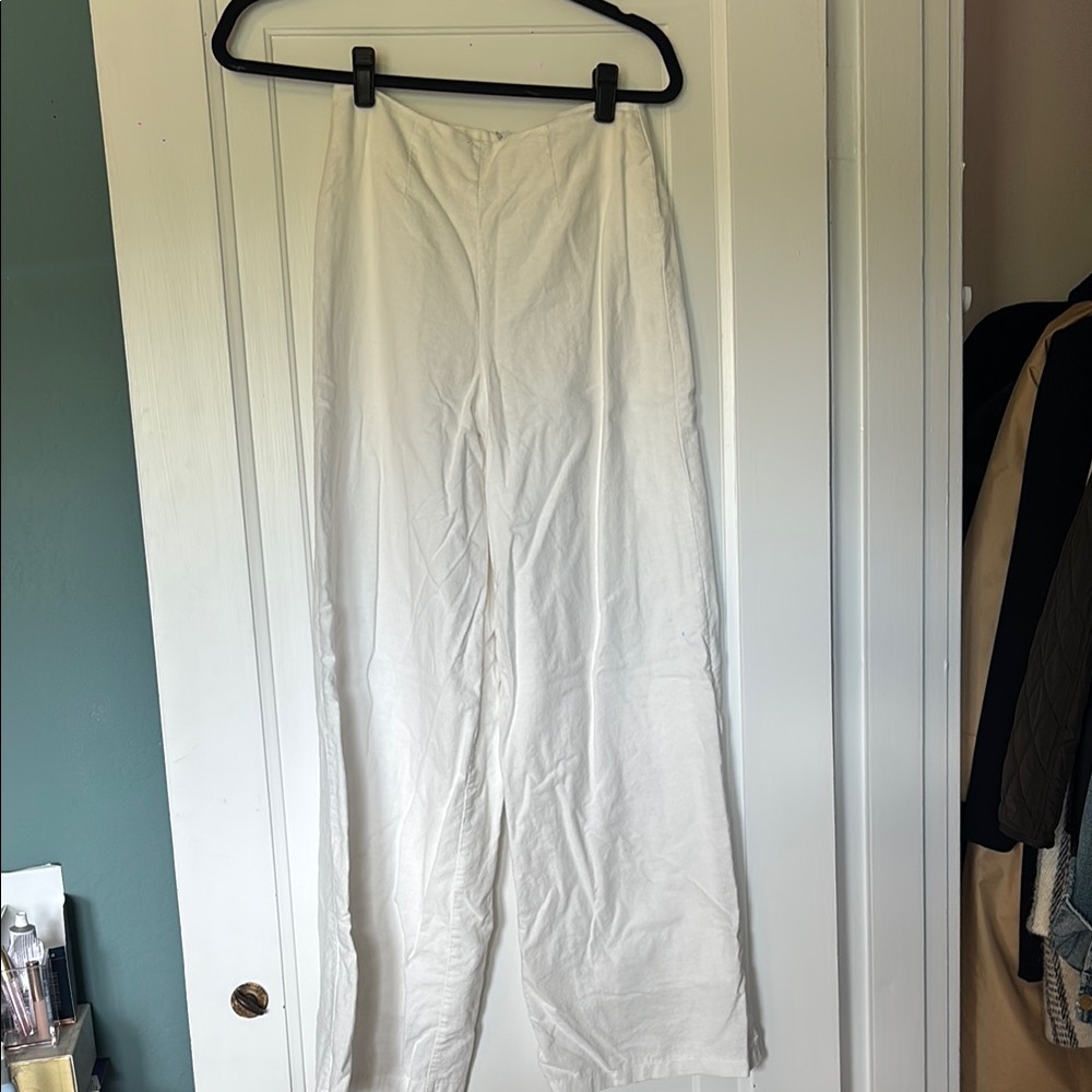 Elegant White Wide Leg Pants